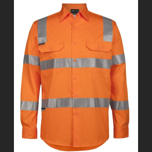 Hi Vis (D+N) L/S 150G Aust. Rail Work Shirt Thumbnail