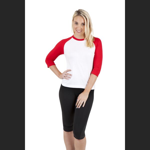 Ladies 3/4 Sleeve Raglan Tee Thumbnail