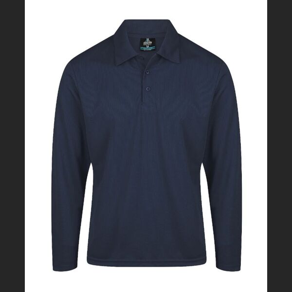 Botany Mens Long Sleeve Polo  Thumbnail