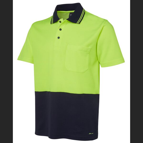 JB's WEAR HV Non Cuff S/S Cotton Back Polo Thumbnail