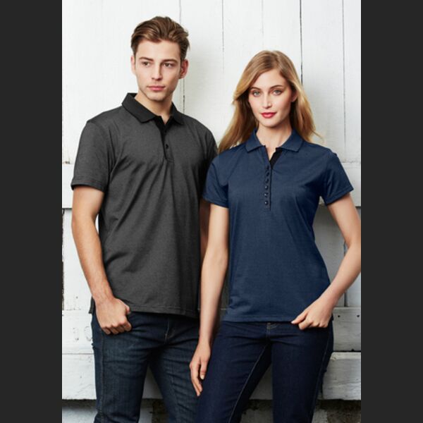 BIZ COLLECTION Mens Shadow Polo Thumbnail