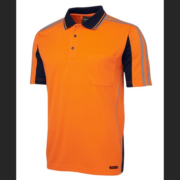 JB's WEAR Hi Vis 4602.1 S/S Arm Tape Polo Thumbnail