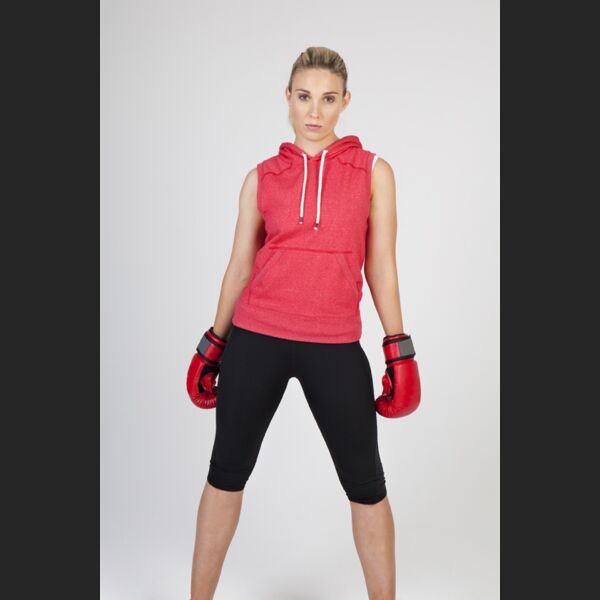 Ladies/Junior Heather SLEEVELESS Hoodies - Greatness Range Thumbnail